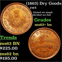 (1863) Dry Goods cwt Grades Select Unc BN