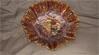 Imperial 10” grape carnival bowl