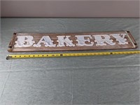 Tin/Wood Bakery Sign (32" x 6.5")