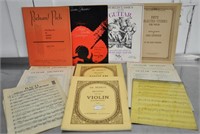 Assorted sheet music/music books