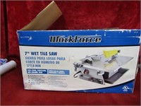 7" Wet tile saw. Work force.