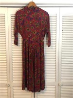 VINTAGE E.D. MICHAELS FLORAL DRESS