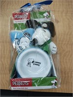 Peanuts Pet Bowl Gift Set - New in Package
