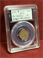 1854 UNITED STATES $2.50 GOLD EX JEWELRY DETAILS