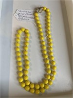 J.Crew yellow glass beads necklace