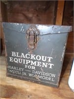Harley Davidson WWII Black Out Equipment Box
