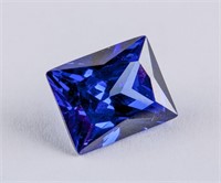 Princess Cut 7.700 ct Blue Sapphire 11.09 x 9.00mm