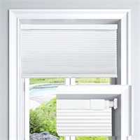 LazBlinds Cordless Shades 23'' W x 64'' H, White