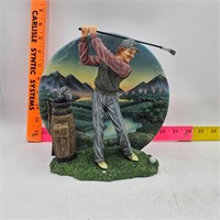 Decorative Plate-Golfer, New