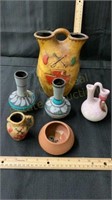 Assorted clay pots