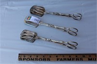 3 Serving Tongs