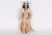 Vintage Native American Porcelain Doll