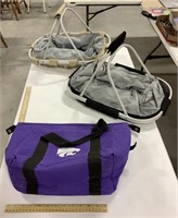 1 K-state bag & 2 collapsible cooler totes