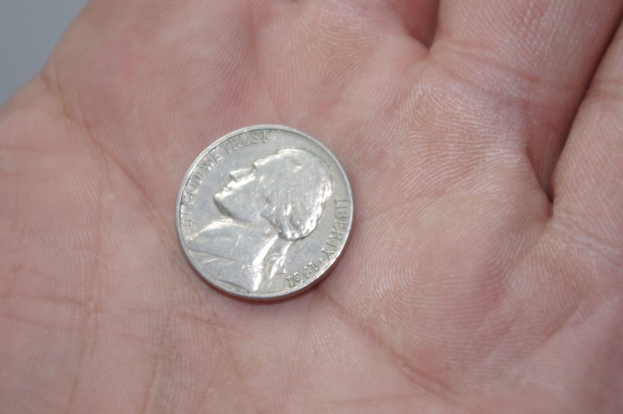 Lot of four 90% silver nickels