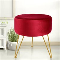 Velvet Footrest Stool Ottoman Round/Square Modern