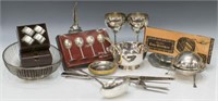 (LOT) GEORGE JENSEN PEWTER & SILVERPLATE GROUP