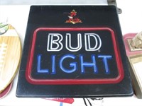BUD LIGHT Light Up Sign  Genesee Beer Foam Scraper