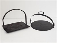 OPEN FIREPLACE SKILLETS - 12" & 10" X 12"