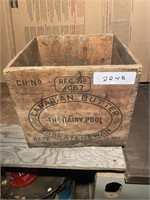Wooden Box with Antique Furniture Legs