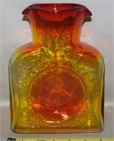Vtg Blenko Tangerine Art Glass 384M Water Carafe