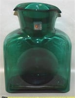 Vtg Blenko Emerald Green Art Glass 384 Carafe