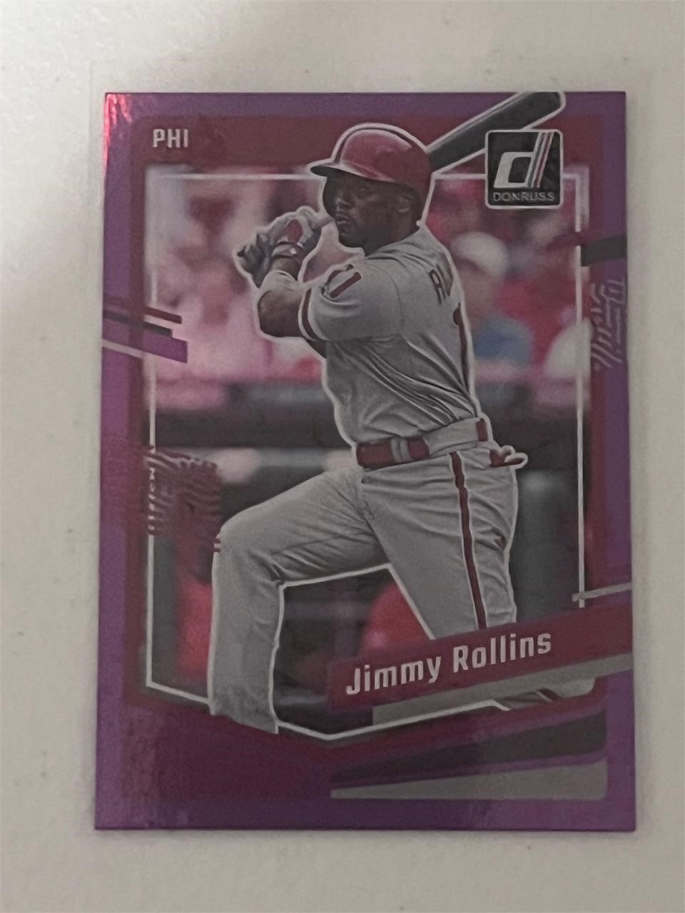 Jimmy Rollins Donruss Purple