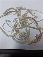 Lot of Silvertone Necklaces