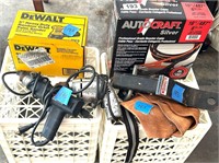 B&D Drill,Booster Cable,Tool Belt,Dewalt Palm Sand