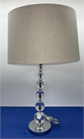 Stacked Ball Lamp with Shade 27.5” h