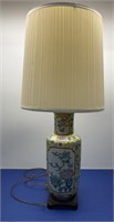 Asian Style Table Lamp with Shade 32” h