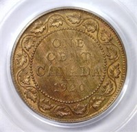CANADA: 1920 Large Cent PCGS MS63 RB
