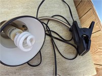 Metal & Plastic Clamp Desk Lamp