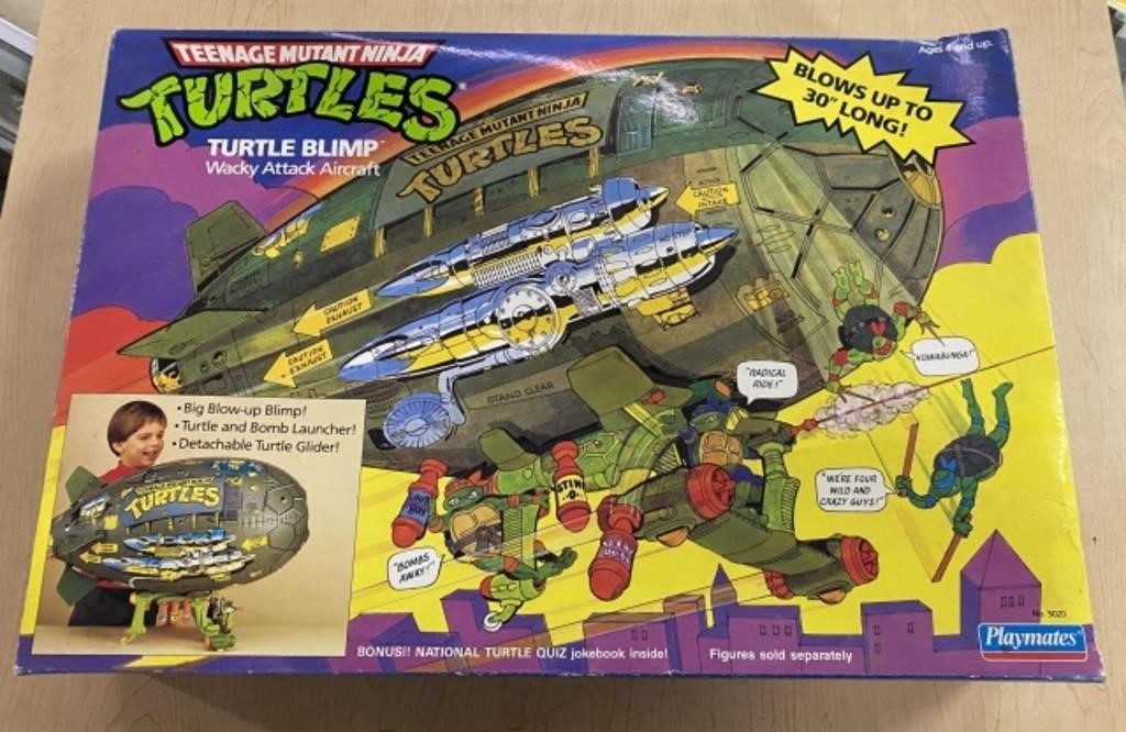 1988 TMNT TURTLE BLIMP WITH BOX
