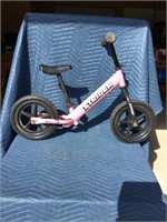 Kids Strider Push Bike No Pedals Pink and Black