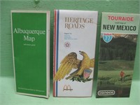 Three Vintage New Mexico & Albuquerque Maps