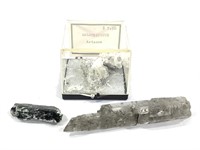 Actinolite Gypsum & Halotrichite Specimens