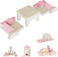 14PCS DIY Modular Kids Play Couch Set (Pink)