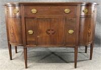 Antique Inlaid Mahogany Sideboard