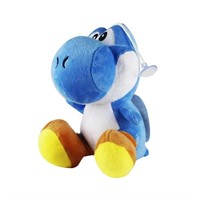 Yoshi Plushy with Suction Cup Blue New