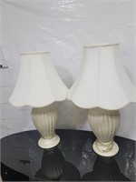 Pair of table lamps 28" h