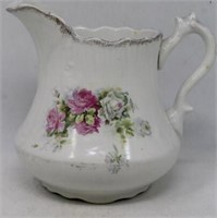 Elegant Porcelain Vintage Floral Pitcher