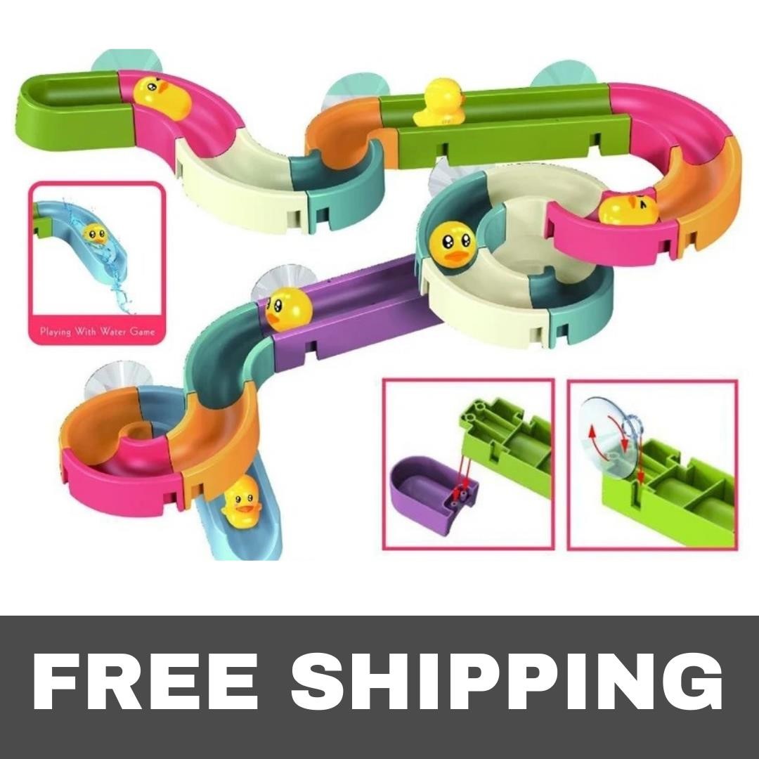 NEW DIY Assembling Track Slide Suction Cup Toys
