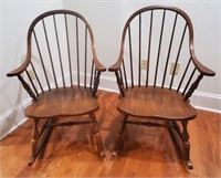 2 Oak Pennsylvania House Rocking Chairs
