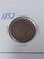1852 One Cent Coin