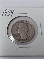 1934 Silver Quarter