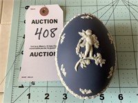 Wedgwood Portland Blue Jasperware Egg Shape