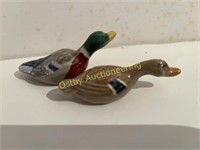 Miniature pair of Mallard Ducks