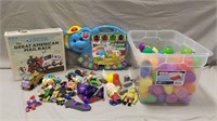 Great American Mail Race game, misc toys & more