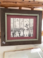Nice framed b&w Duck picture