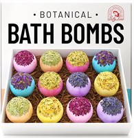 $19  Bath Bombs Relaxing Set of 12 - Botanical